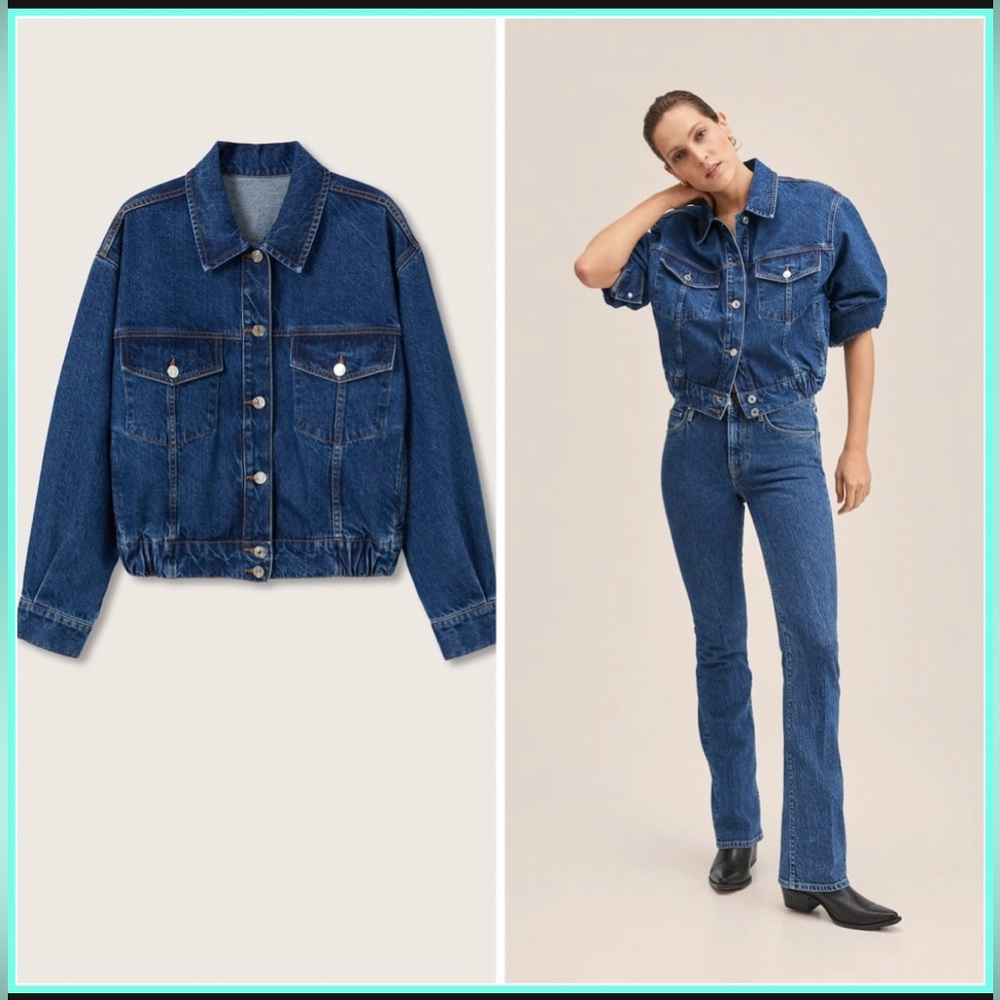 MANGO Oversize denim jacket